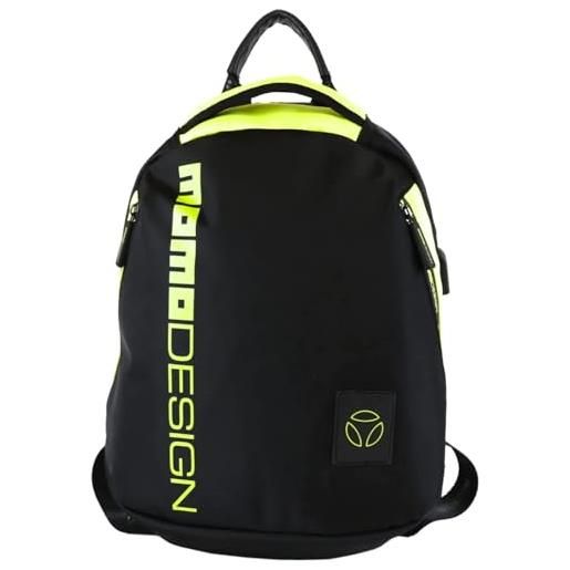 MOMO Design momodesign zaino backpack mo-01ic nero black/fluo profondità 15 cm larghezza 32 cm altezza 40 cm nylon