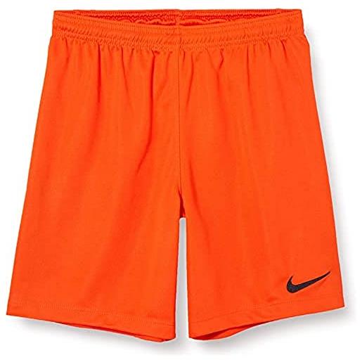 Nike y nk dry lge knit ii short nb, pantaloncini sportivi bambino, orange/black, xl