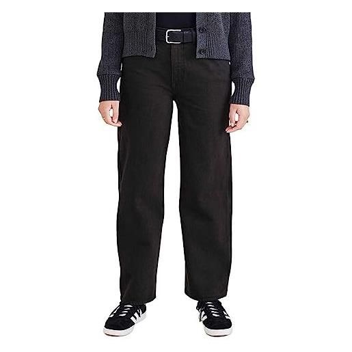 Dockers high waist jean cut straight, jeans donna, nero (black garment dye), 29w