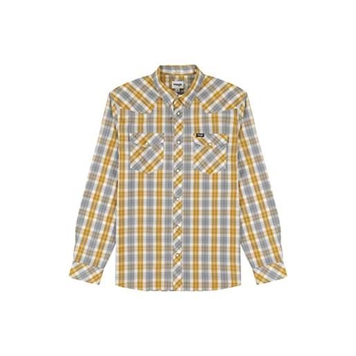 Wrangler maglietta western giallo, s uomo