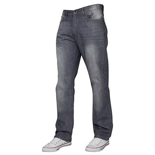 Ze ENZO - jeans - straight - uomo grey 42w x 32l