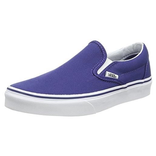 Vans classic slip-on scarpe da ginnastica basse, unisex adulto, blu (twilight blue/true white), 40.5 eu