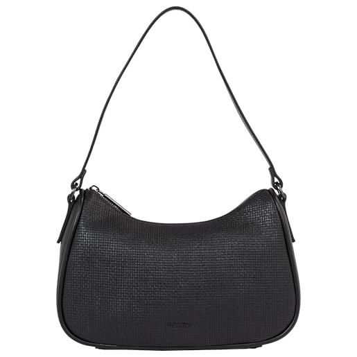 Calvin Klein women ck refine shoulder bag_braid, ck black textured, one size