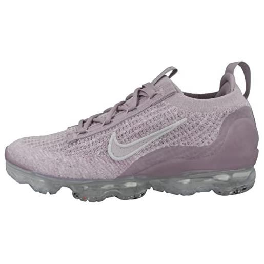 Nike air vapormax 2021 fk, scarpe da ginnastica donna, plum fog/grey fog/metal silver/plum fog, 41 eu