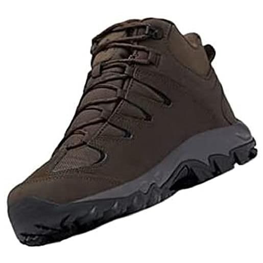 Columbia buxton peak mid ii, scarpe da escursionismo uomo, cordovan nero, 41 eu
