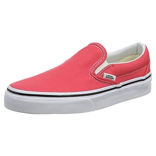 Vans - u classic slip-on, sneaker unisex - adulto, rosso (red (cayenne/true white)), eu 36