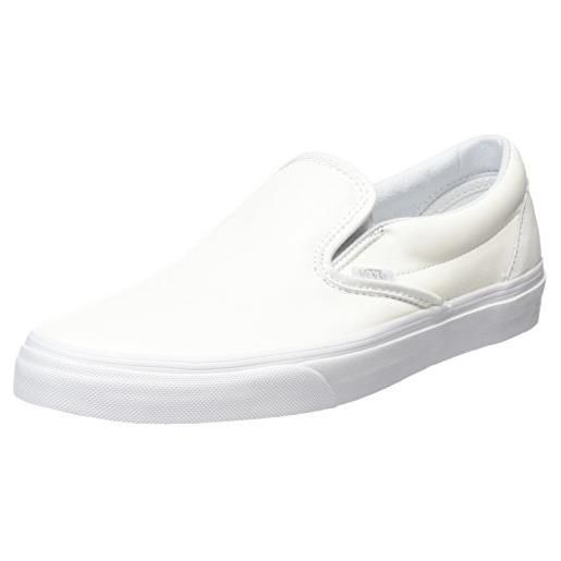 Vans classic slip-on, scarpe da ginnastica basse unisex adulto, bianco (metallic gore white/silver), 43 eu