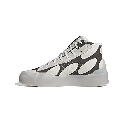 Adidas znsored hi, sneaker uomo, core black/ftwr white/ftwr white, 38 eu