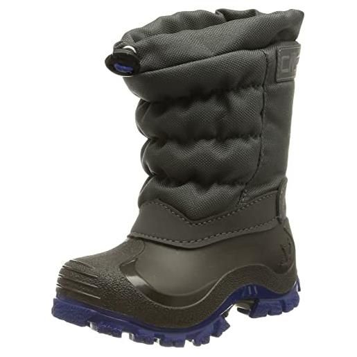 CMP kids hanki 2.0 snow boots, stivali da neve unisex - bambini e ragazzi, grey-royal, 29 eu