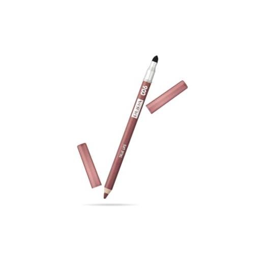 PUPA MILANO pupa matita labbra true lips (006 brown red) matita contorno labbra dal colore intenso e ultra pigmentato - disponibile in 17 varianti da abbinare a ogni rossetto pupa