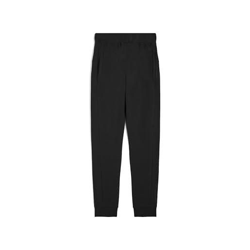 FREDDY - pantaloni sportivi da uomo in cotone con fondo a polsino, uomo, nero, extra large