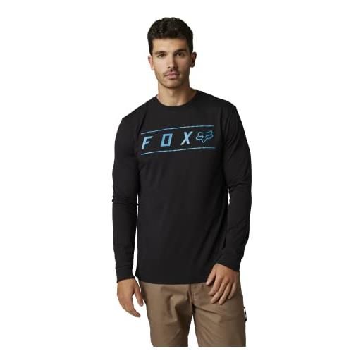 Fox Racing pinnacle-maglietta tecnica a maniche lunghe camicia, nero, large uomo
