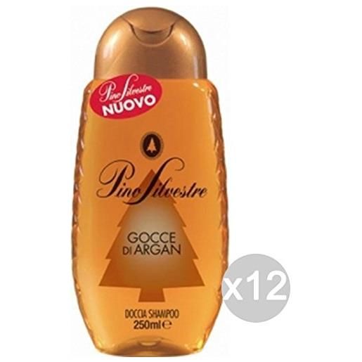 Pino Silvestre set 12 pino silvestre doccia-shampoo new argan 250 trasparente cura dei capelli