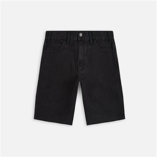 Dickies duck canvas shorts stone washed black uomo