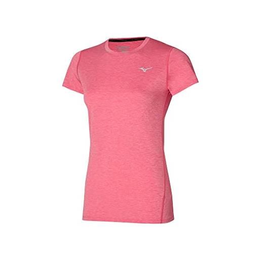Mizuno tee impulso core t-shirt, rosa, s donna