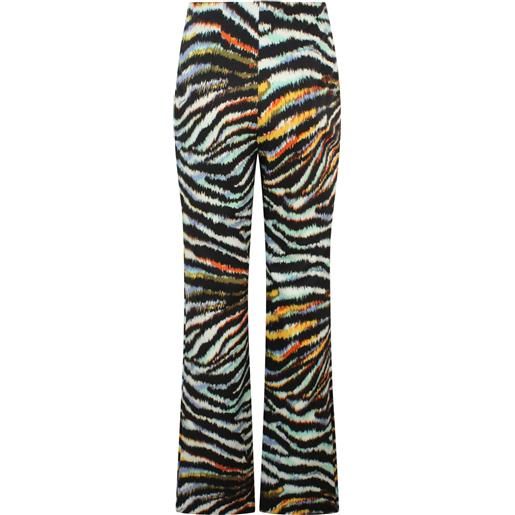 JUST CAVALLI pantalone zebrato multicolor per donna