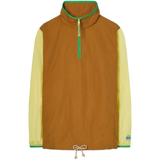 Tory Burch giacca a vento con design color-block - marrone