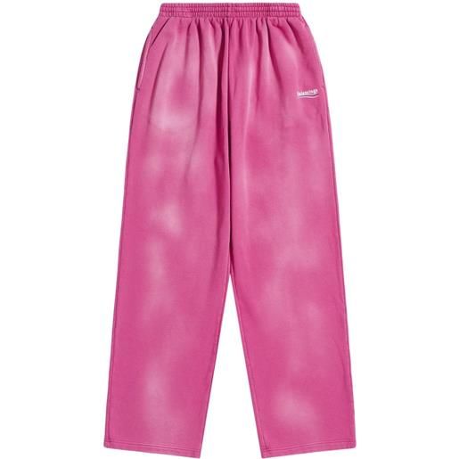 Balenciaga political campaign fleece track pants - rosa