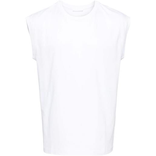 Helmut Lang t-shirt smanicata con stampa - bianco