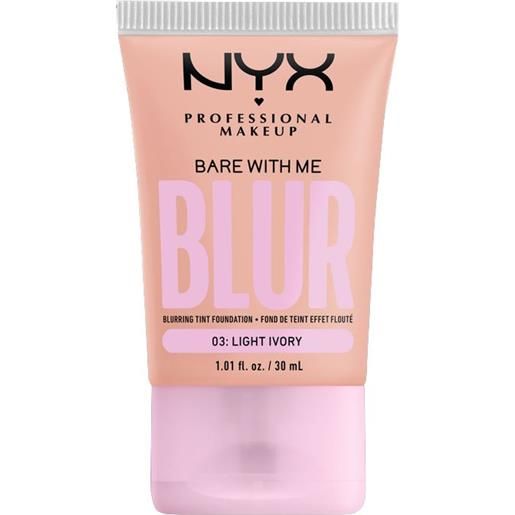Nyx bare with me blur primer per il viso 30 ml light ivory