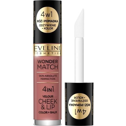 Eveline Make Up eveline wonder match velour cheek & lip blush per guance 4.5 ml
