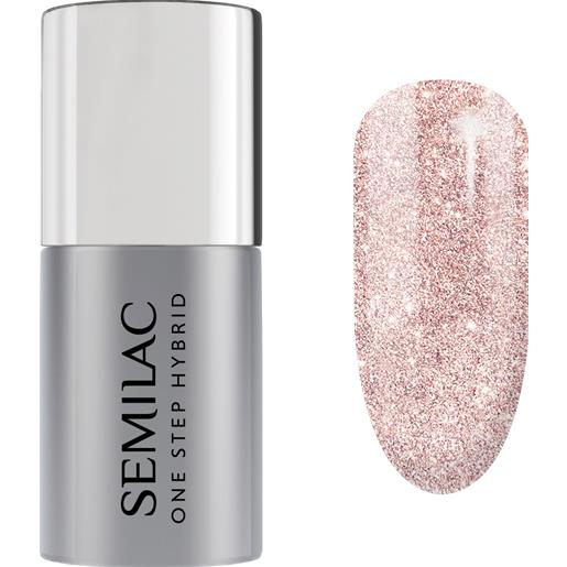 Semilac one step hybrid smalto ibrido 5 ml s245 glitter pink beige