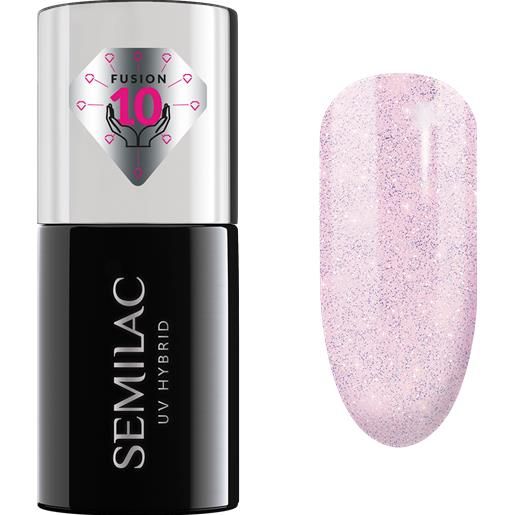 Semilac extend care 5w1 smalto ibrido 7 ml glitter delicate pink