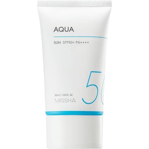 Missha all around safe block aqua sun spf50+/pa++++ crema protettiva con filtro per il viso 50 ml