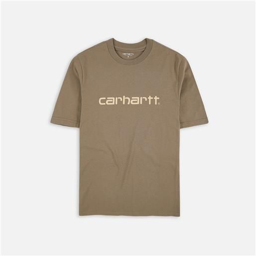 Carhartt WIP script t-shirt branch/rattan uomo
