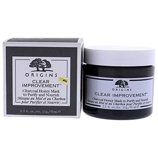 Origins clear improvement charcoal honey mask to purify and nourish for unisex 2.5 oz mask