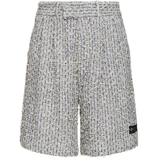 AMIRI shorts in tweed di misto cotone bouclé