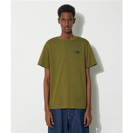 The north face t-shirt simple dome verde uomo