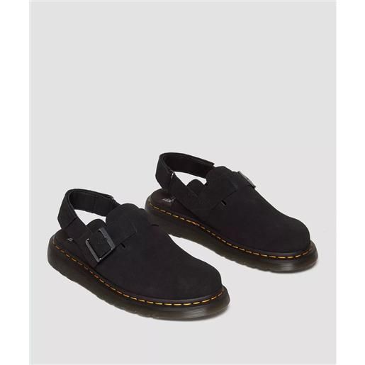 DR. MARTENS dr. Martens sabot jorge mules ii in pelle scamosciata neri unisex