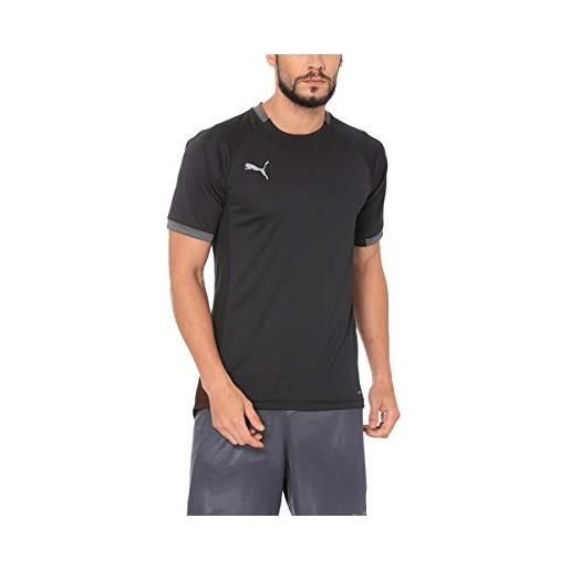 Puma ftblnxt pro shirt, maglietta uomo, nero black/red blast, xl