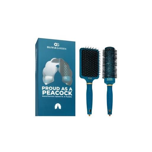 Olivia Garden peacock brush set set di spazzole per i capelli