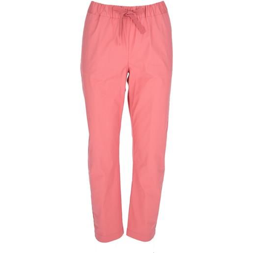 SEMICOUTURE | pantaloni cotone rosa