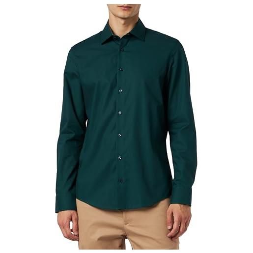 Seidensticker 653480 camicia, verde scuro, 40 uomo