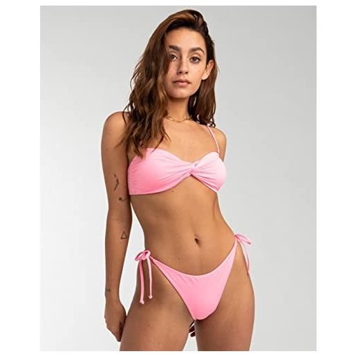 Quiksilver billabong sol searcher top bikini a fascia da donna rosa