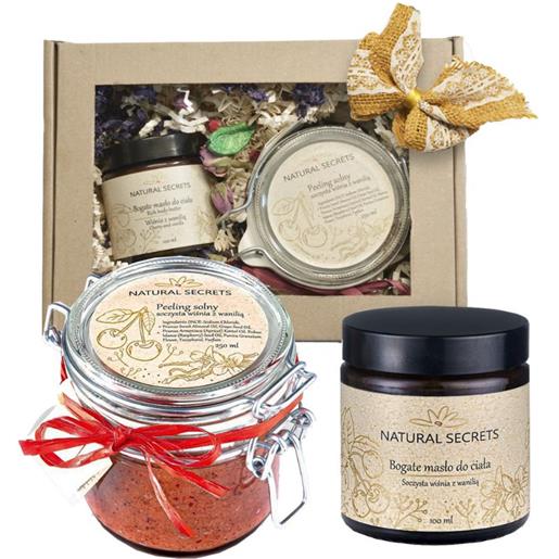 Natural Secrets segreti naturali ciliegia e vaniglia kit per la cura delle donne