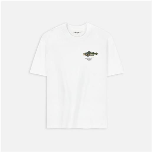 Carhartt WIP fish t-shirt white uomo