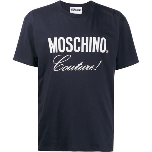 Moschino t-shirt con logo - blu