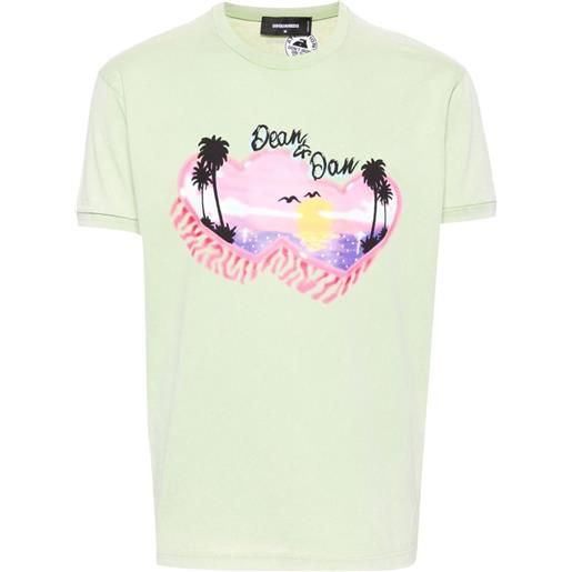 Dsquared2 t-shirt muscle fit - verde