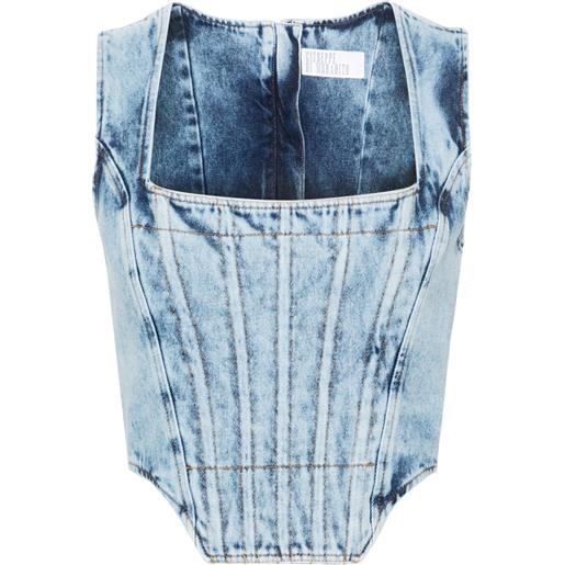 Giuseppe Di Morabito corsetto denim - blu