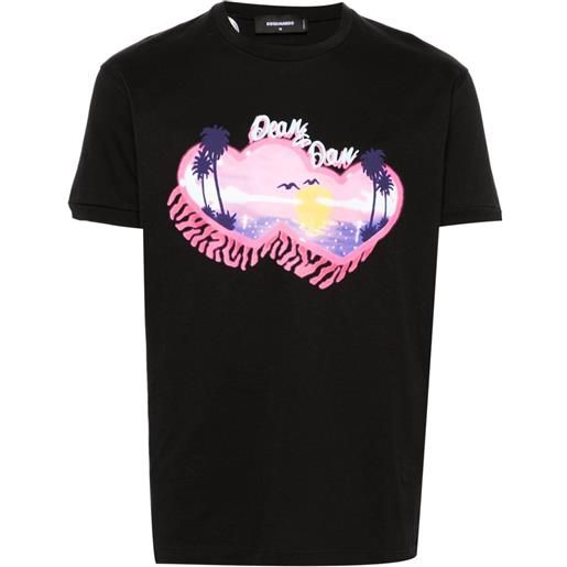 Dsquared2 t-shirt muscle fit - nero
