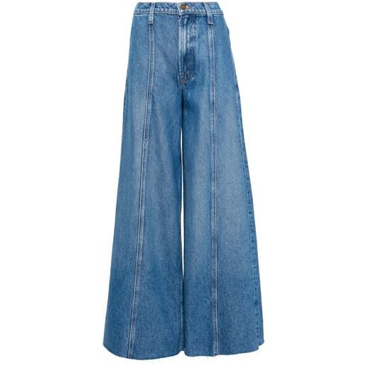MOTHER snacks!Jeans a gamba ampia the lunch line - blu