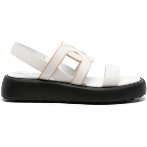 Tod's sandali con dettaglio cut-out - bianco