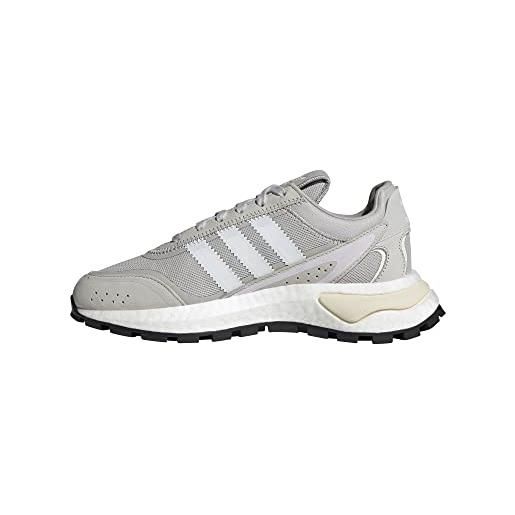 Adidas retropy p9 w, scarpe da ginnastica basse donna, grigio uno/bianco/grigio due, 42 2/3 eu