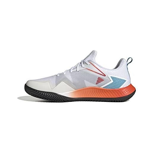 Adidas defiant speed m clay, sneaker uomo, ftwr white ftwr white preloved red, 42 eu