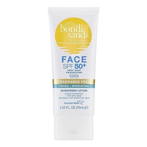 Bondi sands spf 50+ fragrance free hydrating tinted face lotion 75ml