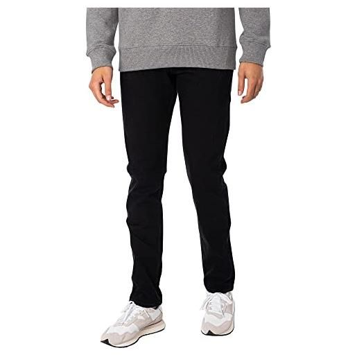 Calvin Klein Jeans slim j30j323687, pantaloni uomo, denim (denim black) , 33w / 32l